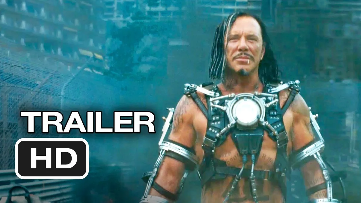 Fotograma del tráiler: Dos armaduras en combate