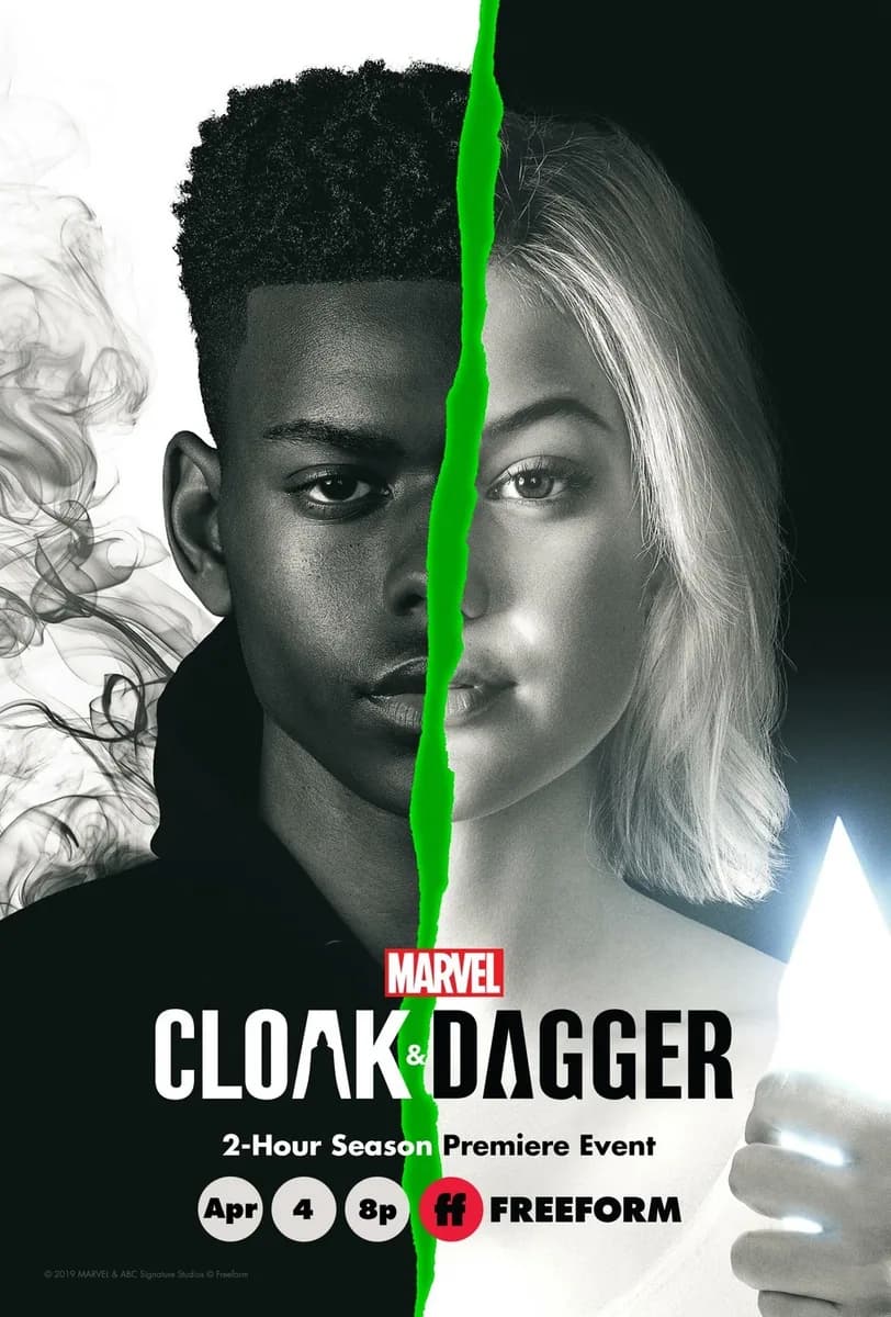 Cartel de Cloak & Dagger · Temporadas 1 y 2