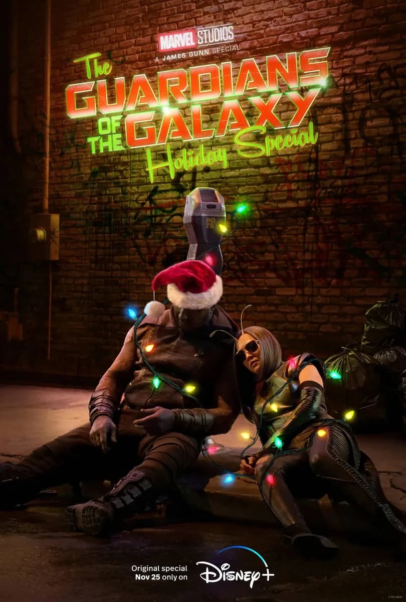 Cartel de Guardianes de la Galaxia: Especial Felices Fiestas