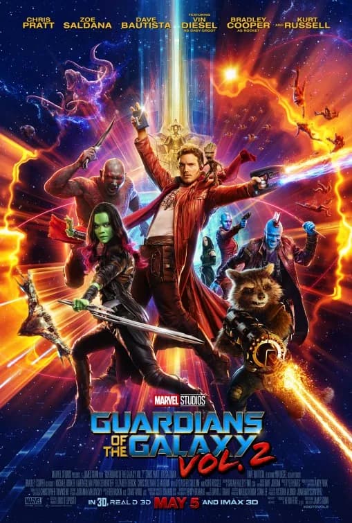 Cartel de Guardianes de la Galaxia Vol. 2