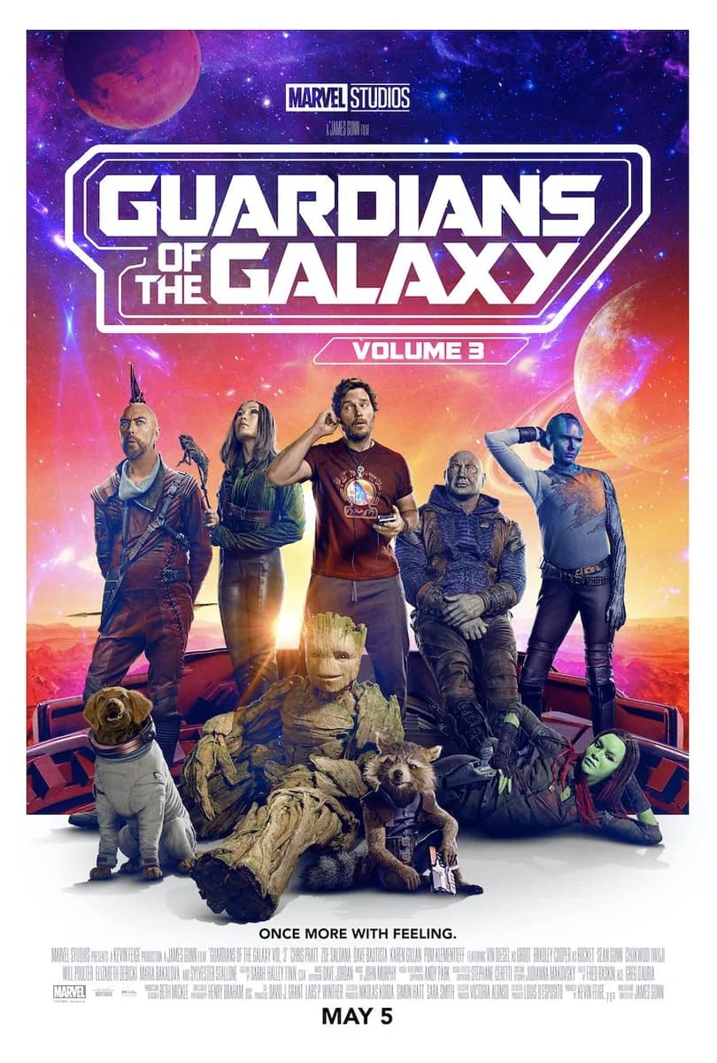 Cartel de Guardianes de la Galaxia Vol. 3