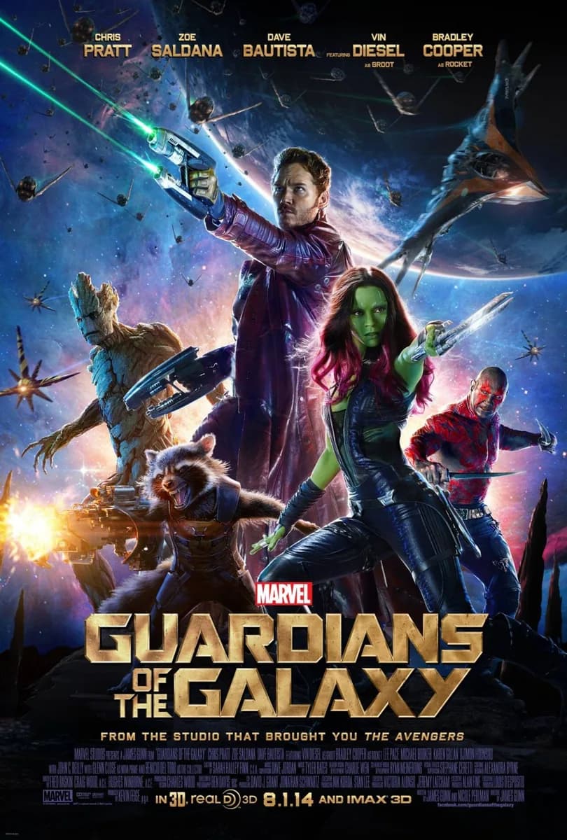 Cartel de Guardianes de la Galaxia