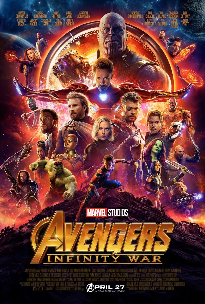 Cartel de Vengadores: Infinity War